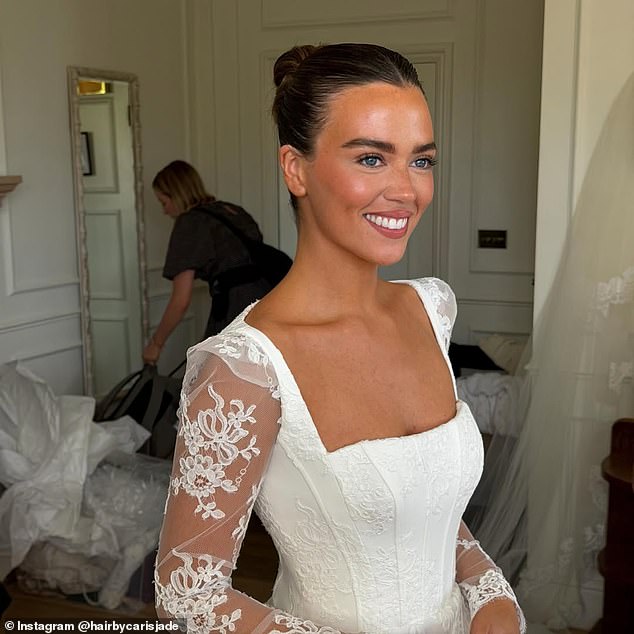 Roy Keane’s daughter is married! Bride Leah weds Southampton footballer boyfriend in countryside wedding – with her hardman pundit father walking her down the aisle