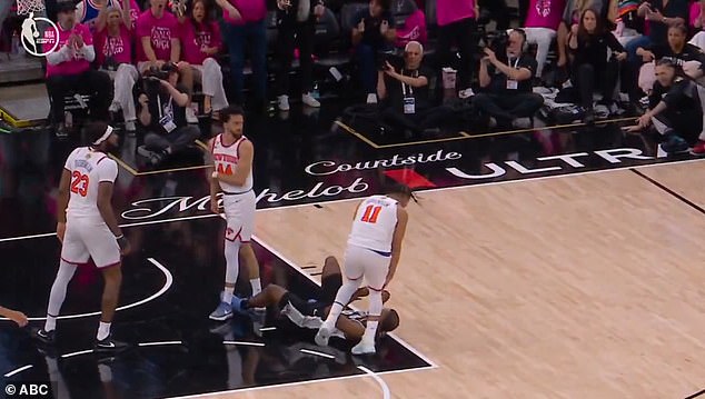 Knicks fans go into full panic as top star is rushed to trainer’s room minutes into NBA Finals opener vs Spurs