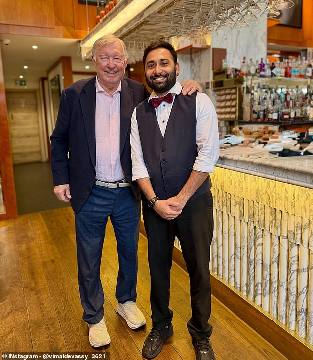 Sir Alex Ferguson, 84, is seen for the first time since being rushed to hospital from Man United match and missing public appearances