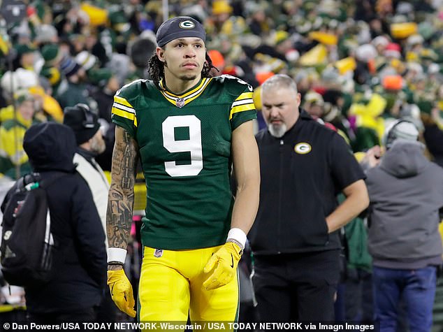 Green Bay Packers agree eye-watering $110m contract with injury-plagued receiver Christian Watson