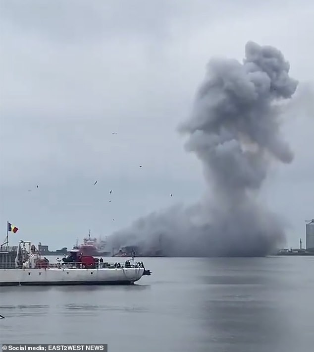 Marine drone explodes in NATO-member Romania port, sparking evacuation