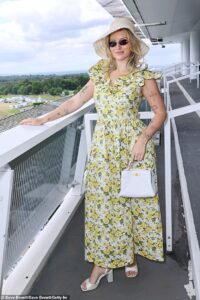 They’ve got that Friday feeling! Epsom Derby revellers dress to impress in thigh-skimming frocks and plunging necklines as they join stars like Lottie Moss and Charlotte Hawkins at Ladies Day