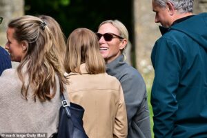 Peter Phillips and Harriet Sperling’s blended family arrive at Cotswolds church with Zara Phillips for Royal Wedding dress rehearsal