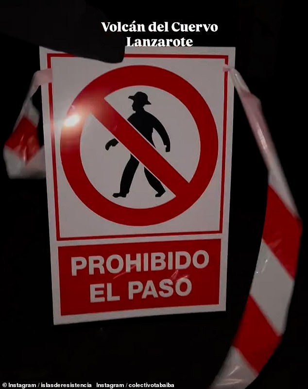 ‘Tourists go home!’ Furious Lanzarote residents glue shut Airbnb key boxes and put fake police tape to cordon off beauty spots as they blame British holidaymakers for sky high rents and overcrowded beaches