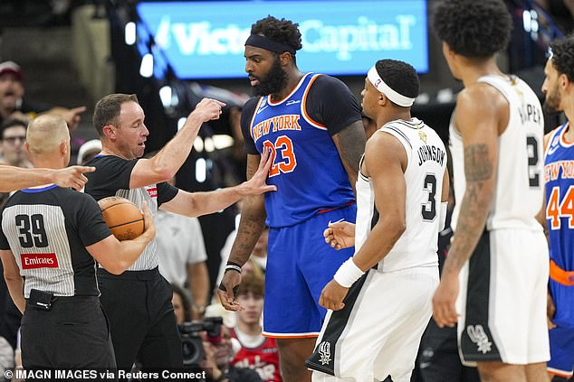 Skip Bayless and NBA fans blast refs for ‘protecting’ Spurs star Victor Wembanyama from Knicks in Finals