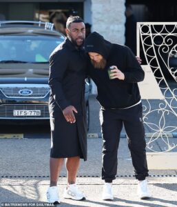 Tense scenes at funeral for slain gang leader Lorenzo Lemalu as mourners hold prayers at mosque while police keep a close watch after gunman opened fire on an empty venue a day earlier