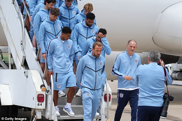 More World Cup chaos for England as team chef is barred from train in Florida for carrying cooking knives – with Three Lions arriving in Kansas City after dramatic 24 hours