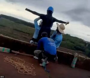 Moment woman, 21, is thrown to her death after ‘staff forgot to attach rope’ during bungee jump in Brazil
