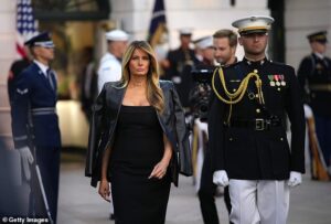 Melania stuns in black at White House UFC event as dark clouds gather over fight night