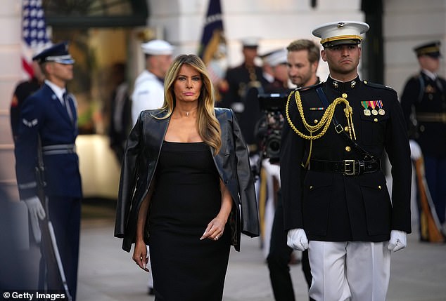 Melania stuns in black at White House UFC event as dark clouds gather over fight night