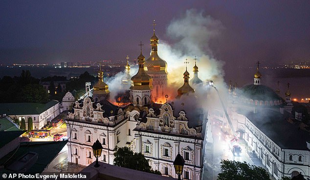 Putin bombs UNESCO World Heritage Site cathedral in deadly night of attacks on Ukraine after calling Trump to wish him happy birthday