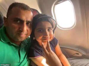 Pictured: Nine-year-old Hania Ahmed shot dead in Pakistan after cops mistook her family for thieves – as father challenges key claim made by police