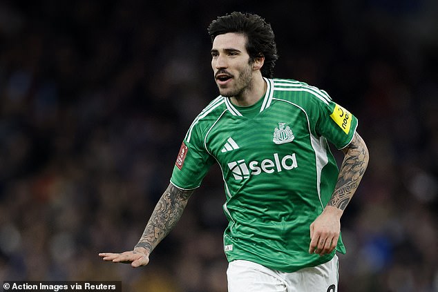 Tottenham make audacious approach for Newcastle midfielder Sandro Tonali after securing Premier League survival under Roberto De Zerbi