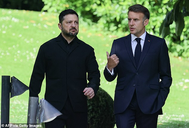 Macron and Zelensky caught in bombshell hot mic moment discussing how to deal with Trump
