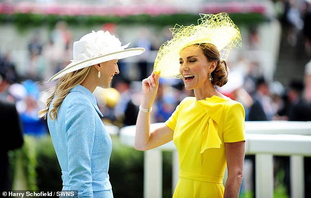 A beautiful friendship: Princess of Wales catches up with elegant Lady Gabriella Windsor at Royal Ascot – after supporting her in the wake of her husband Thomas Kingston’s death