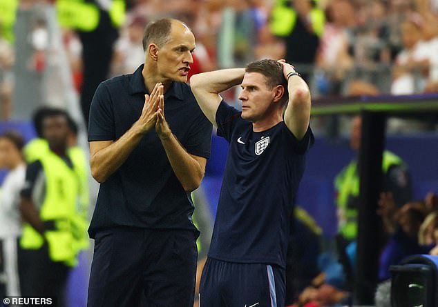 England assistant Anthony Barry gives furious half-time interview after ‘fearful and nervous’ display against Croatia – before Jude Bellingham instantly restores the Three Lions’ lead in second half