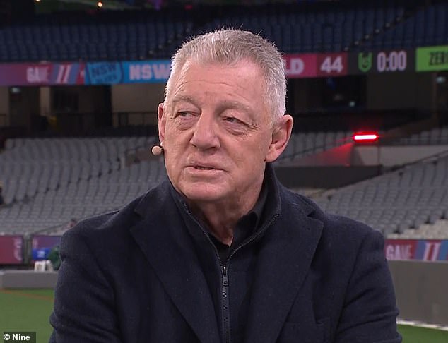 See the awkward moment Phil Gould forces his Nine co-hosts into awkward silence with intense State of Origin spray