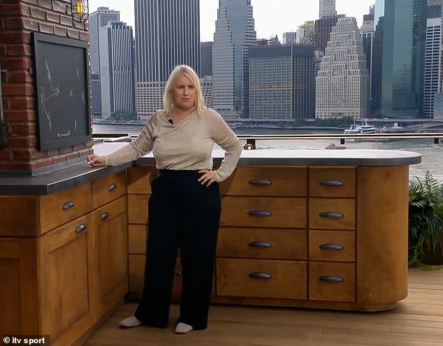 ITV in World Cup sexism storm as female pundit Emma Hayes does her tactical analysis in a ‘kitchen’ with blackboard during England’s win against Croatia