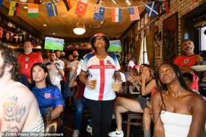 Sickies and huge hangovers – it’s the morning after England’s World Cup match before, while WAGs get in on the fun and seal it with a kiss