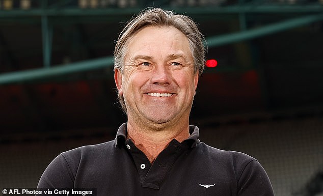 Adelaide coach Matthew Nicks pays emotional tribute to Tony Modra as AFL great fights for life after horrific truck crash: ‘When you think of the Crows, you think of Tony Modra’