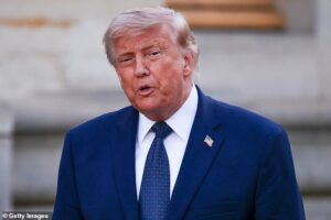 Former Olympian seen in handcuffs as Trump threatens ‘years in jail’ and more arrests after vandals SABOTAGE Reflecting Pool with ‘corrosive and destructive chemicals’