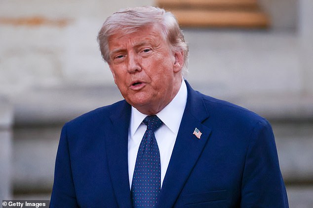 Former Olympian seen in handcuffs as Trump threatens ‘years in jail’ and more arrests after vandals SABOTAGE Reflecting Pool with ‘corrosive and destructive chemicals’