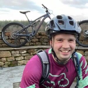 Mountain biker left paralysed from the chest down after crashing head-first on expert course sues for £200,000