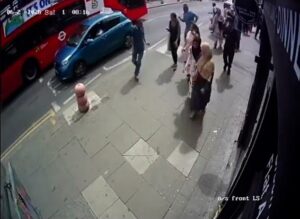 Moment car ploughs into crowd before fleeing scene – injuring six: Police hunting ‘hit-and-run’ driver