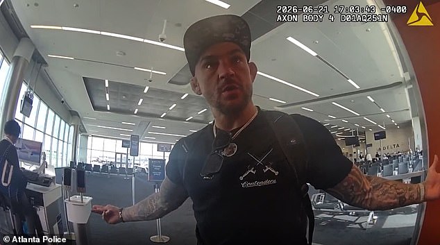 UFC legend Dustin Poirier descends into unhinged meltdown and tries to fight airport staff in arrest video