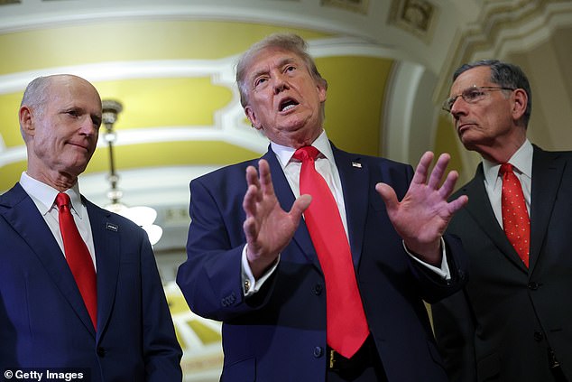 Trump gets into screaming match with rebel Republican calling him a ‘bully’ during explosive fight over Iran war