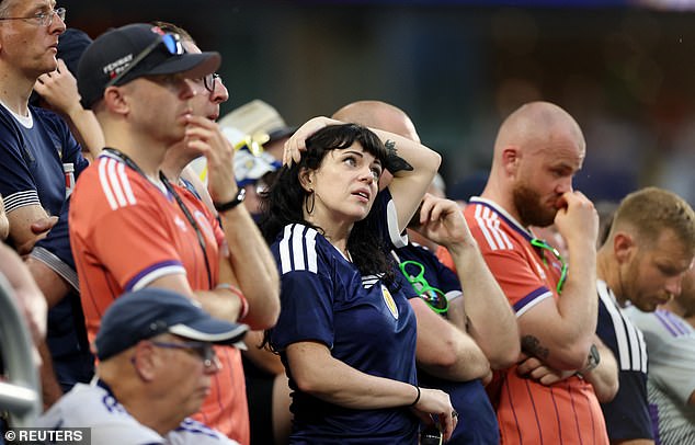 Agony for the Tartan Army: Scotland fans commiserate desperate World Cup defeat by Brazil – now, their US adventure hangs in the balance