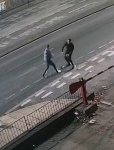 Moment pub bouncer kills father, 25, with one punch in random attack then leaves him to die in the street: Grieving family release footage to warn others