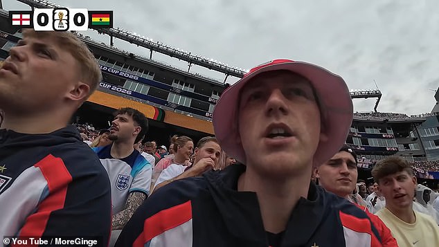 I’m A Celeb winner AngryGinge confronts ‘racist’ England fan at the World Cup – and complains ‘clothing brand owner’ wasn’t kicked out even after he reported his abuse