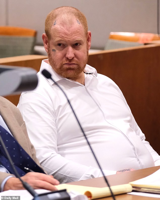 Watch chilling new video of Farrah Fawcett’s rampaging nepo baby as he terrorizes California baristas: Footage leaves courtroom in stunned silence as he slumps in shame