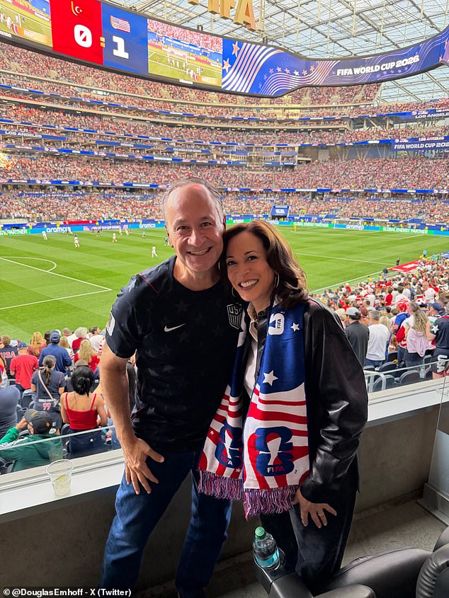 Kamala Harris, Brad Pitt and Usha Vance lead star-studded list of VIPs at USA’s World Cup showdown