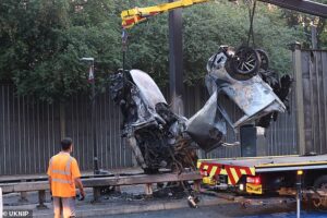 Two teenagers are killed in London fireball crash as 16-year-old fights for life in hospital