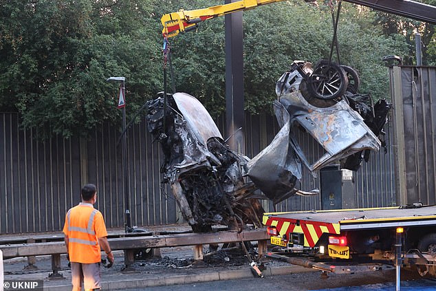 Two teenagers are killed in London fireball crash as 16-year-old fights for life in hospital