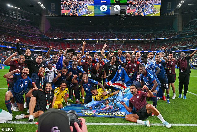 Cape Verde stars wildly celebrate sealing historic World Cup knockout spot as hero goalkeeper Vozinha prepares to face Messi next