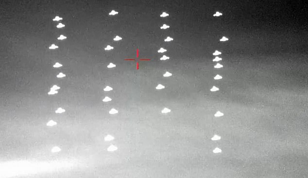 Astonishing moment South Korea blasts drone swarm out of the sky in military drill – before finishing them off with a laser cannon
