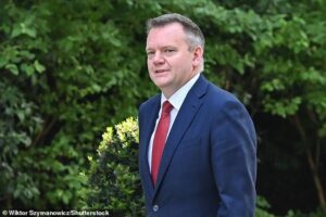 Cabinet Office minister is accused of sending ‘inappropriate’ nail bar messages to female Labour MP