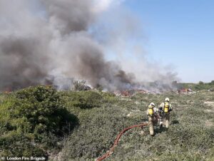 The giant illegal waste tip in Essex that catches fire every time temperatures rise… spewing foul-smelling smoke that locals blame for their sky-high cancer rates. And it’s just one of 117 across England…