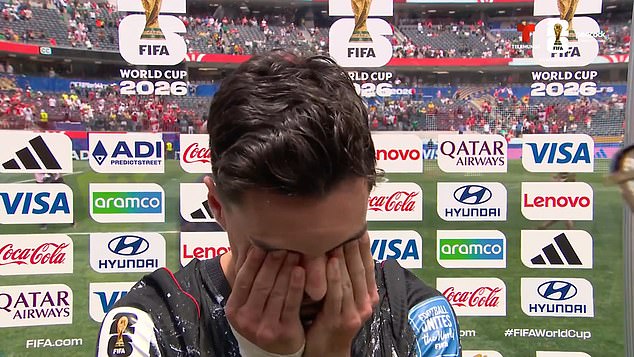 Canada hero Stephen Eustaquio bursts into tears as he emotionally opens up on his late parents after scoring game-winning World Cup goal following their deaths
