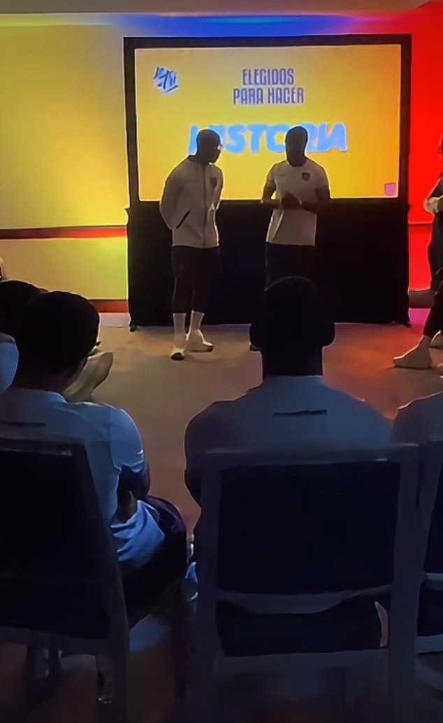 Ecuador’s captain GIVES UP the armband mid-World Cup to hand it to Chelsea star Moises Caicedo in emotional ceremony