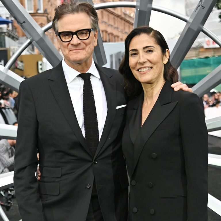Colin Firth Makes Rare Public Appearance With Girlfriend Eleonora Perboni