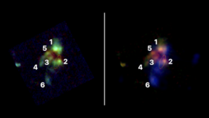 James Webb Space Telescope catches 6 galaxies merging into one of the largest galaxies in the universe