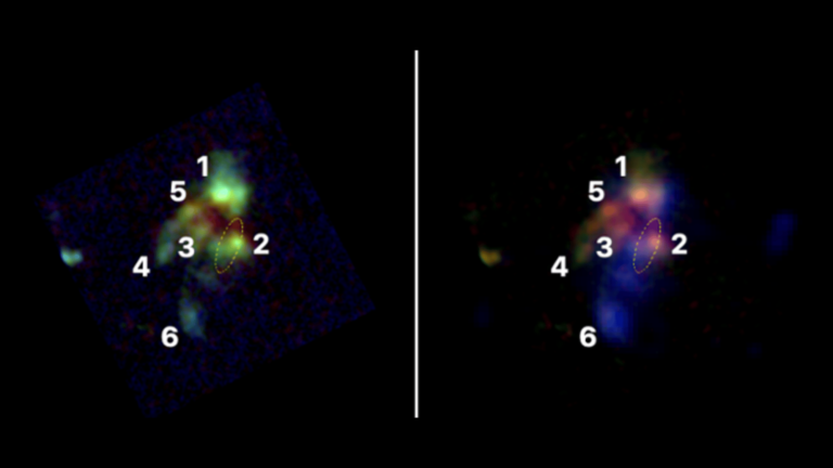 James Webb Space Telescope catches 6 galaxies merging into one of the largest galaxies in the universe