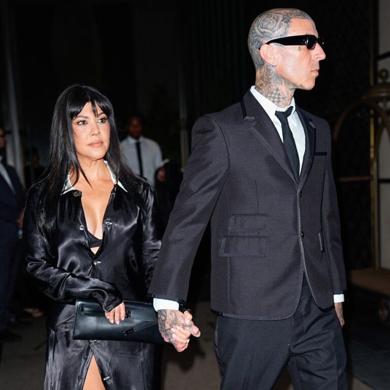 Kourtney Kardashian, Travis Barker Have Red Carpet Date at Tribeca Festival
