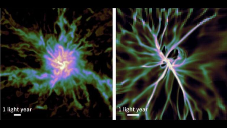 Shockwaves from dying stars may sculpt ‘cosmic wagon wheel’ stellar nurseries, simulations reveal