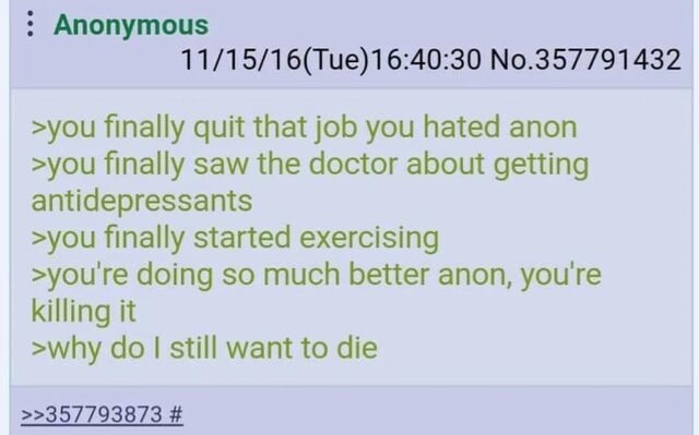 Anon goes to Therapy