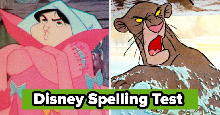 Disney Character Names Spelling Quiz